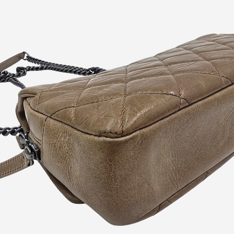 MEDIUM Aged calfskin EASY FLAP BAG