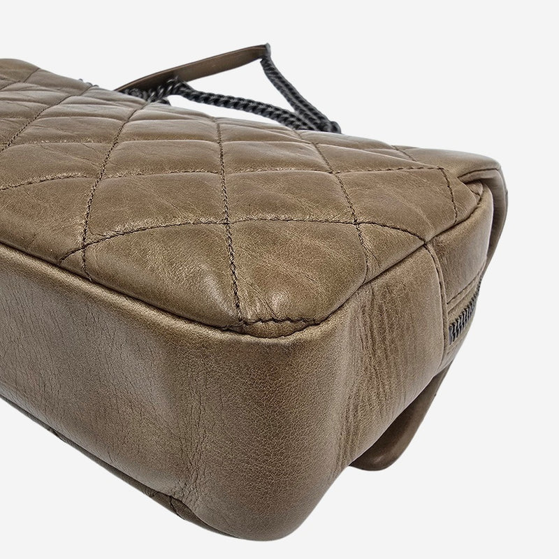 MEDIUM Aged calfskin EASY FLAP BAG