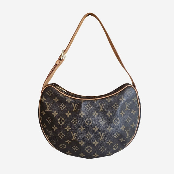 MONOGRAM CANVAS CROISSANT MM