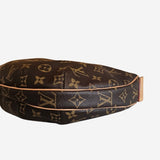 MONOGRAM CANVAS CROISSANT MM