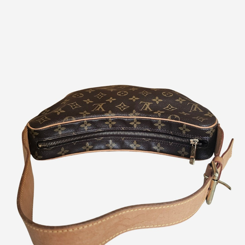 MONOGRAM CANVAS CROISSANT MM