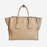 Beige Twin Pocket Tote