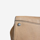 Beige Twin Pocket Tote