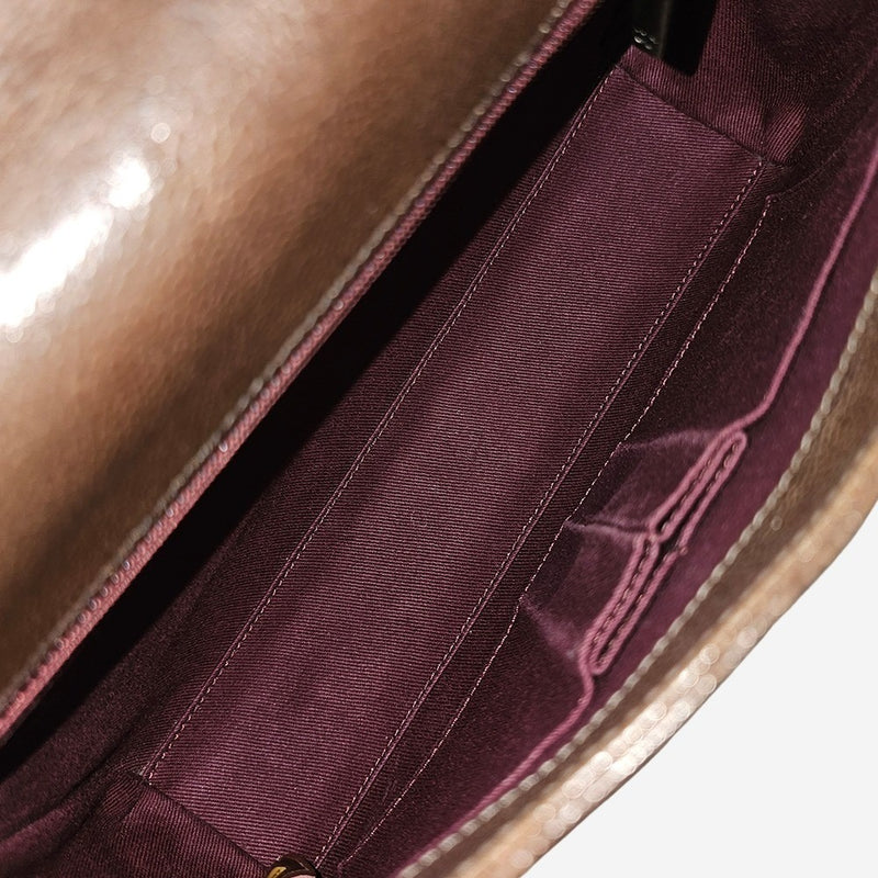 Medium aged Caviar Single Flap