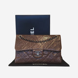 Medium aged Caviar Single Flap