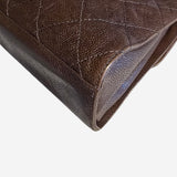Medium aged Caviar Single Flap