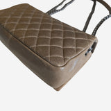 Aged calfskin nameplate full flap