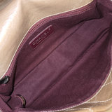 Aged calfskin nameplate full flap