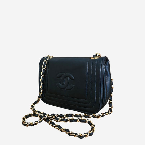 Sort Vintage mini CC flap