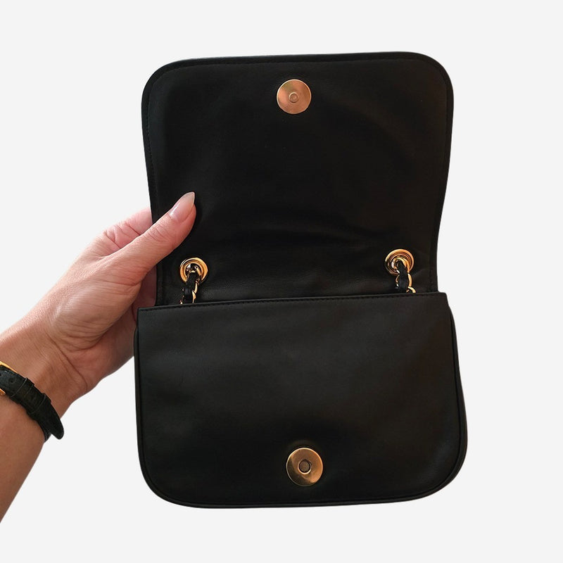 Sort Vintage mini CC flap