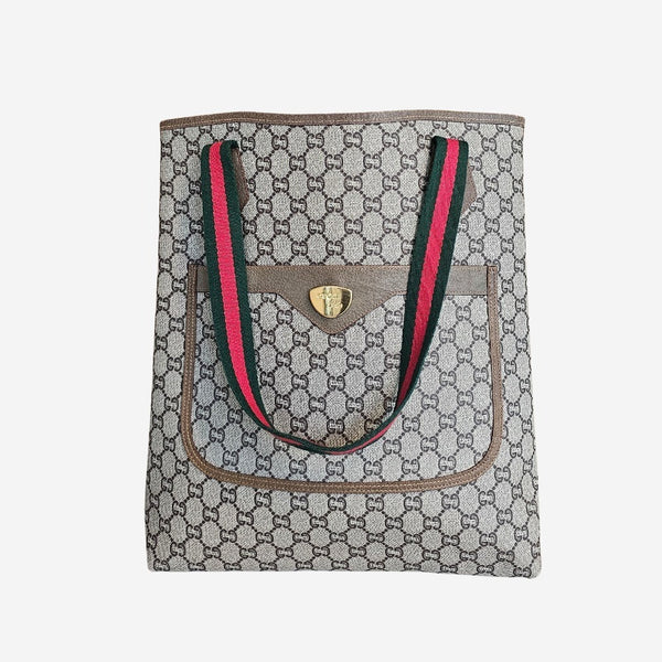 DIAMANTE GG PLUS CANVAS TOTE