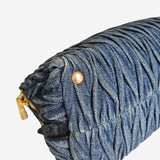 Denim 2-way handbag