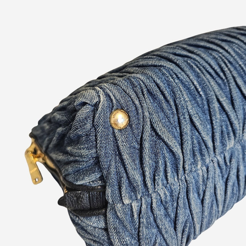 Denim 2-way handbag