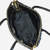 Denim 2-way handbag