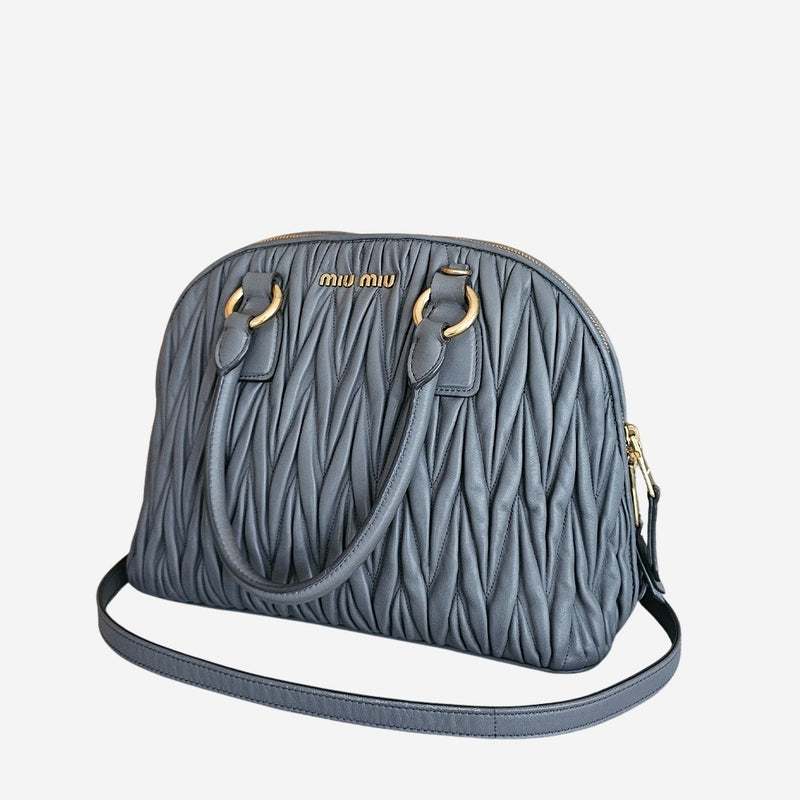 Grå Matelassé Nappa 2-way handbag