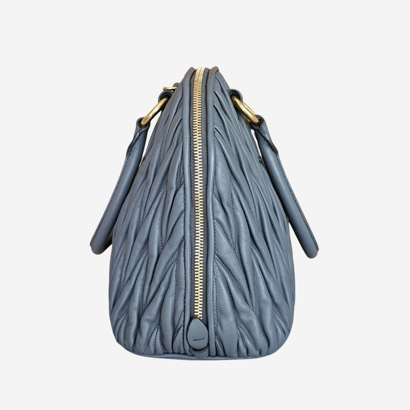 Grå Matelassé Nappa 2-way handbag