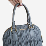 Grå Matelassé Nappa 2-way handbag