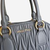Grå Matelassé Nappa 2-way handbag