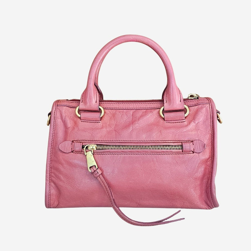 Gammel rosa Satchel Vitello 2-way
