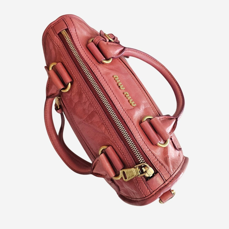 Gammel rosa Satchel Vitello 2-way