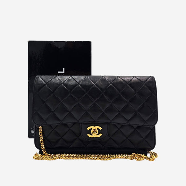 VINTAGE GOLD CHAIN MEDIUM SINGLE FLAP