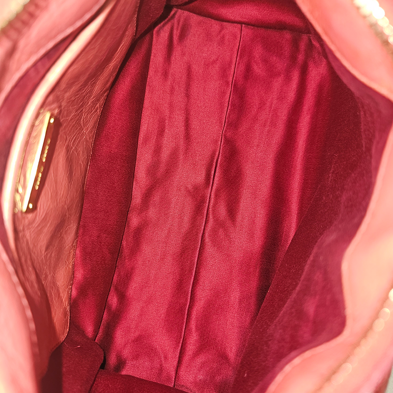 Gammel rosa Satchel Vitello 2-way