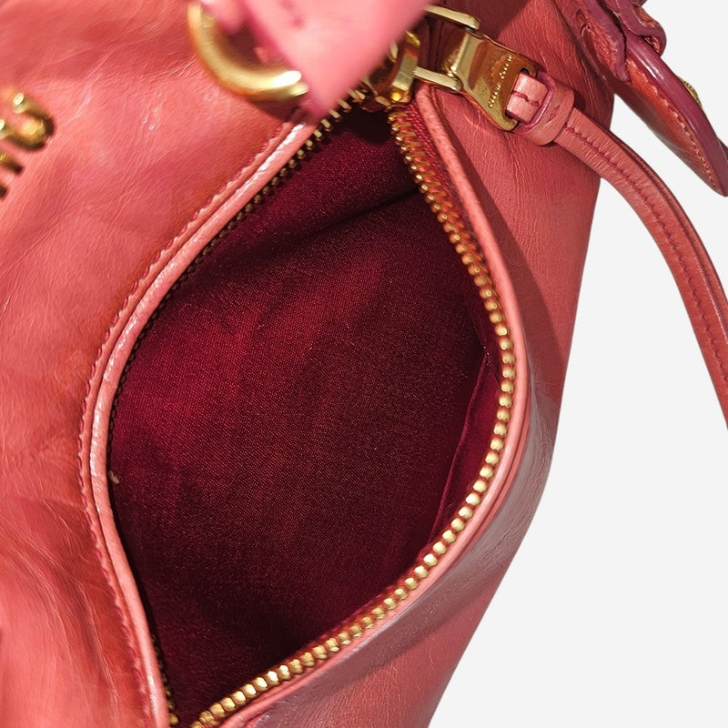 Gammel rosa Satchel Vitello 2-way