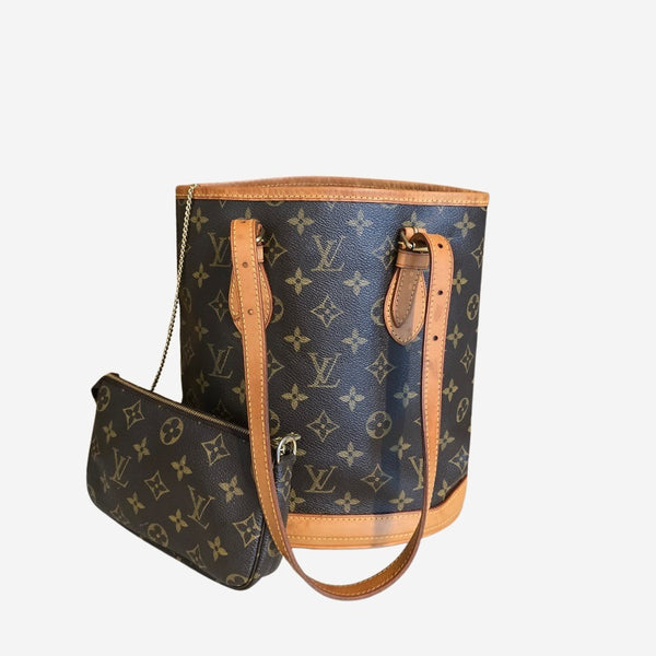 Monogram canvas bucket pm inkl. pouch