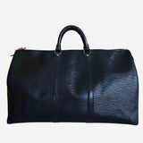 Sort Epi læder Keepall 50
