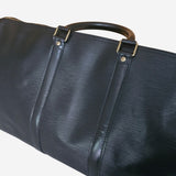 Sort Epi læder Keepall 50