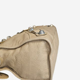 Beige Giant Hardware City Bag