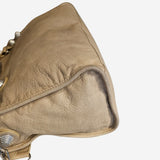 Beige Giant Hardware City Bag