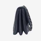 NAVY ACCORDION FLAP