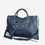 Navy metalic edge City bag