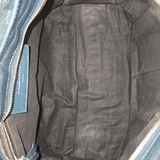 Navy metalic edge City bag