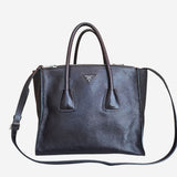Mørkebrun Twin Pocket Tote