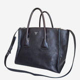 Mørkebrun Twin Pocket Tote