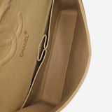 BEIGE CLASSIC DOUBLE FLAP MEDIUM