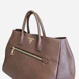 Brun Vitello Daino Tote