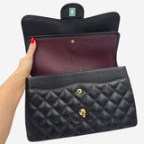 LARGE SORT CAVIAR CLASSIC DOUBLE FLAP