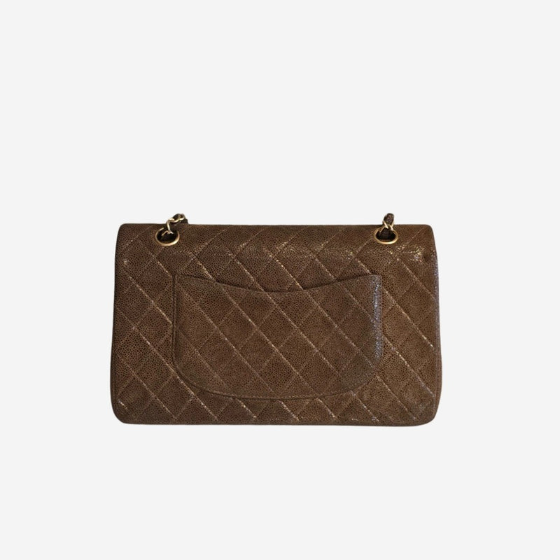 SUEDE CAVIAR CLASSIC DOUBLE FLAP MEDIUM