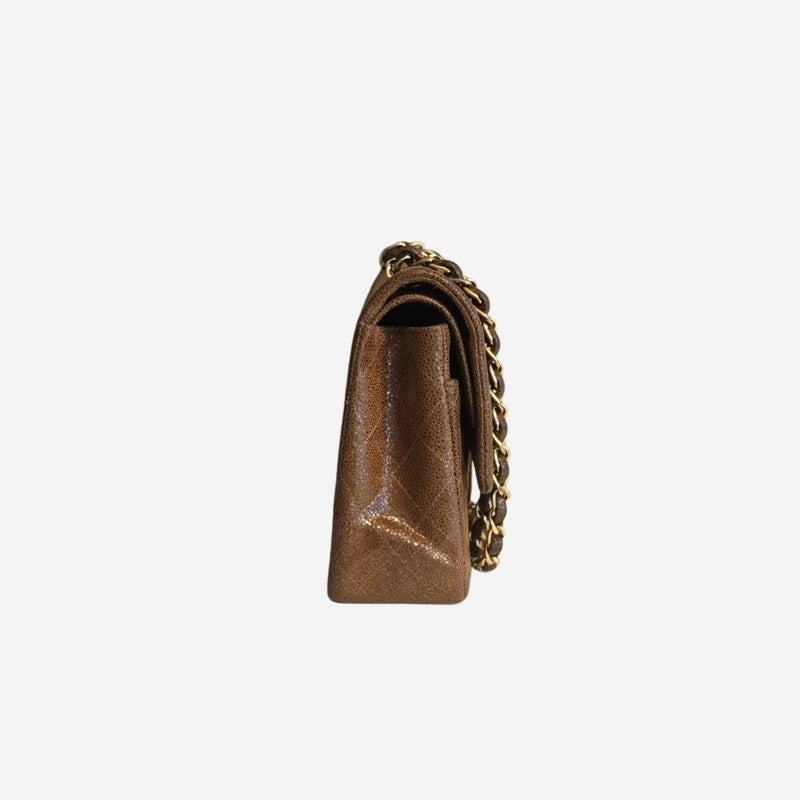 SUEDE CAVIAR CLASSIC DOUBLE FLAP MEDIUM