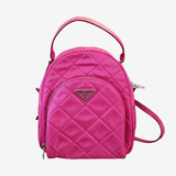 fuchsia nylon rygsæk