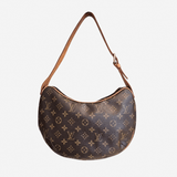 MONOGRAM CANVAS CROISSANT MM