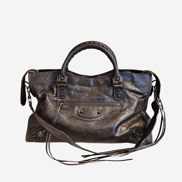 Mørkebrun city bag