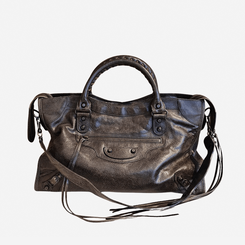 Mørkebrun city bag
