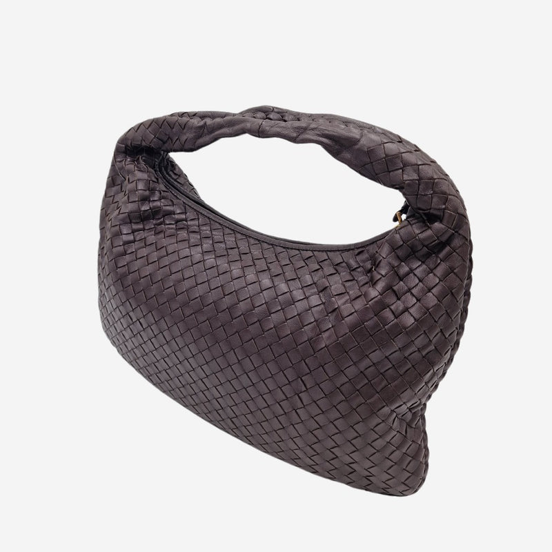 MEDIUM MØRKEBRUN CLASSIC VENETA HOBO