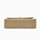 Beige CLASSIC DOUBLE FLAP SMALL