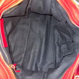 rød metalic edge City bag