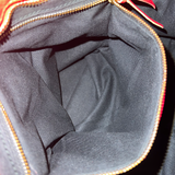 rød metalic edge City bag